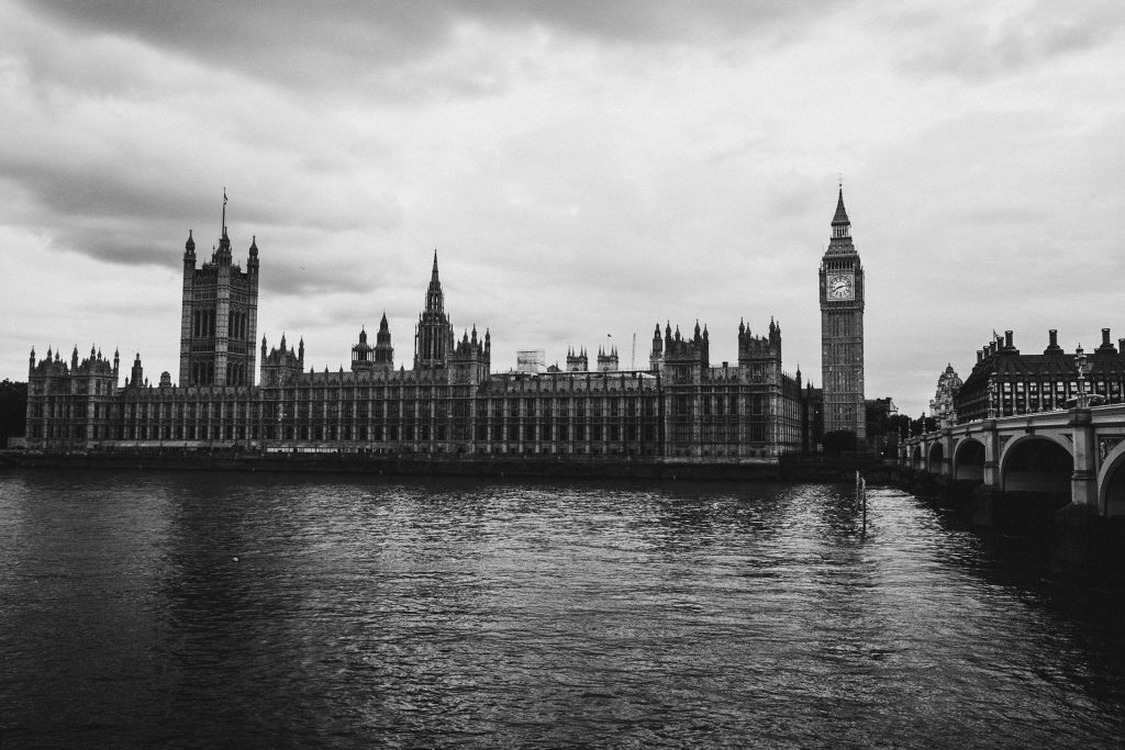 Londres Big Ben Noir Et blanc